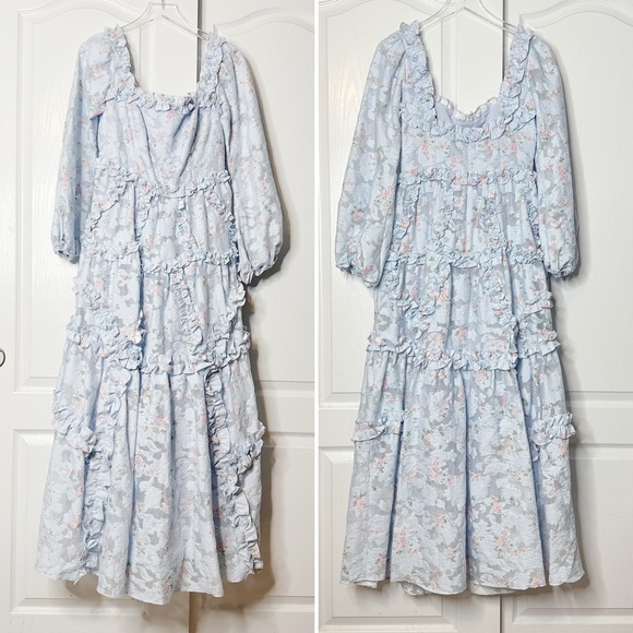 NWOT Needle & Thread Summer Blossom Milkmaid Maxi Dress Size 8 US - Picture 6 of 16